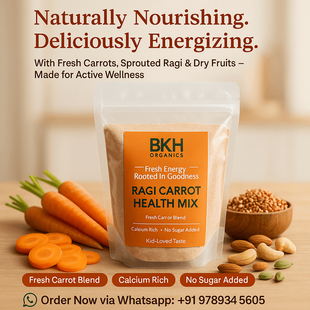 Ragi - Carrot Health Mix 500g - BKH Organics
