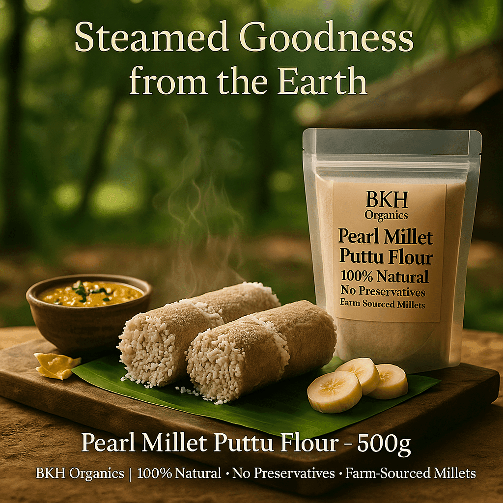 Kambu Puttu Mavu 500g - BKH Organics