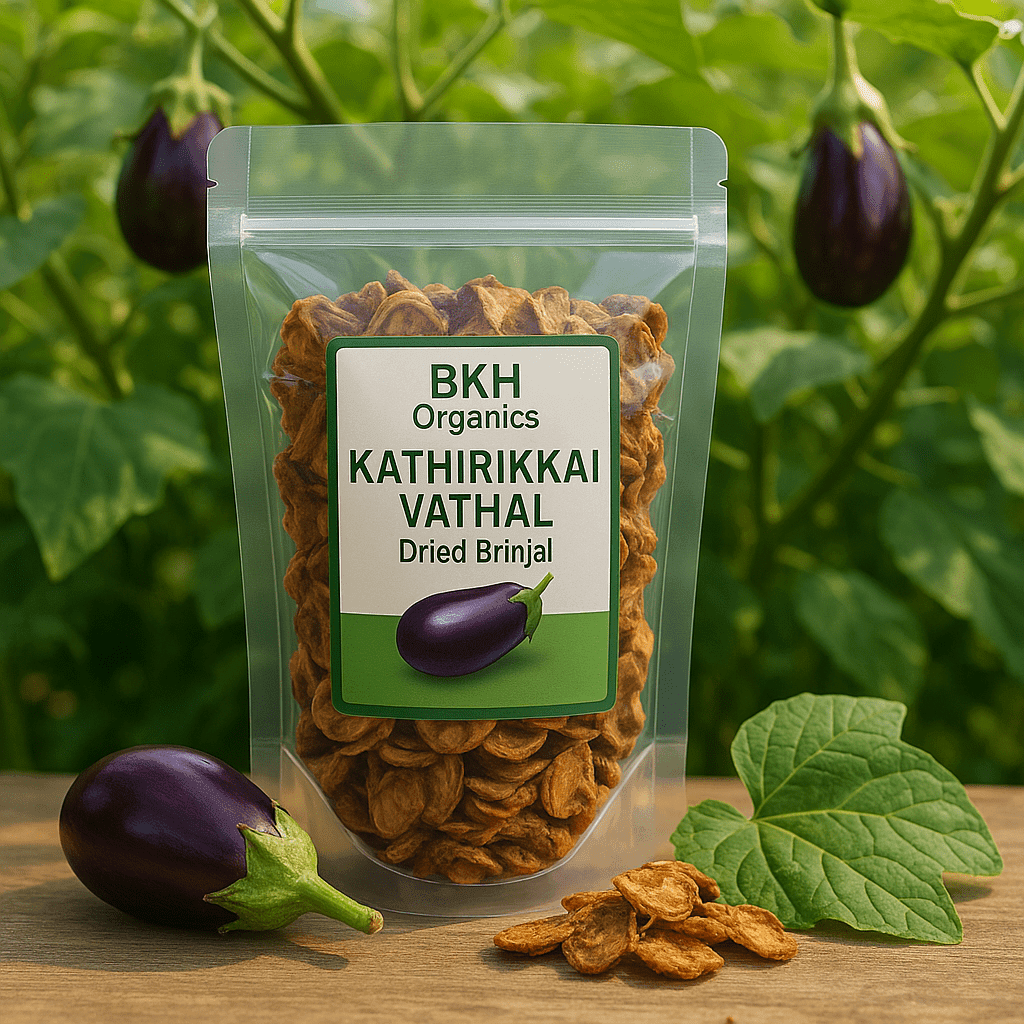 Kathirikkai Vathal 250g - BKH Organics
