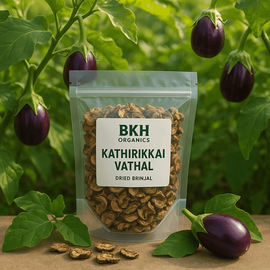 Kathirikkai Vathal 250g - BKH Organics