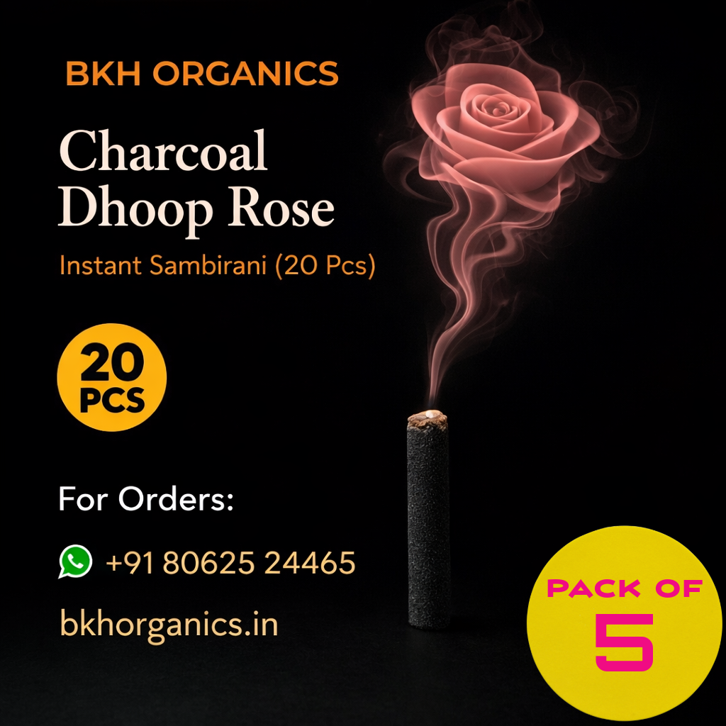 Charcoal Dhoop Rose 20Pcs