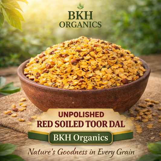 Unpolished Red Soiled Toor Dal 1Kg