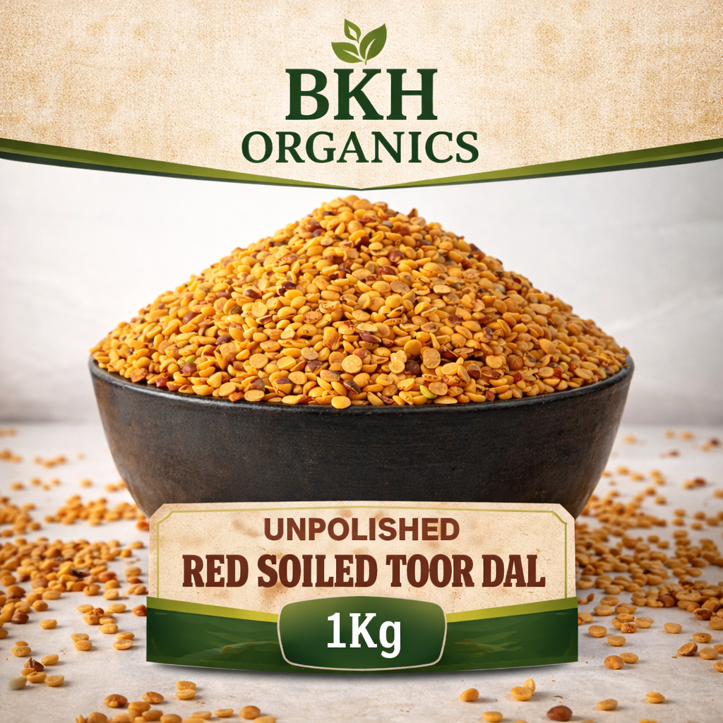 Unpolished Red Soiled Toor Dal 1Kg