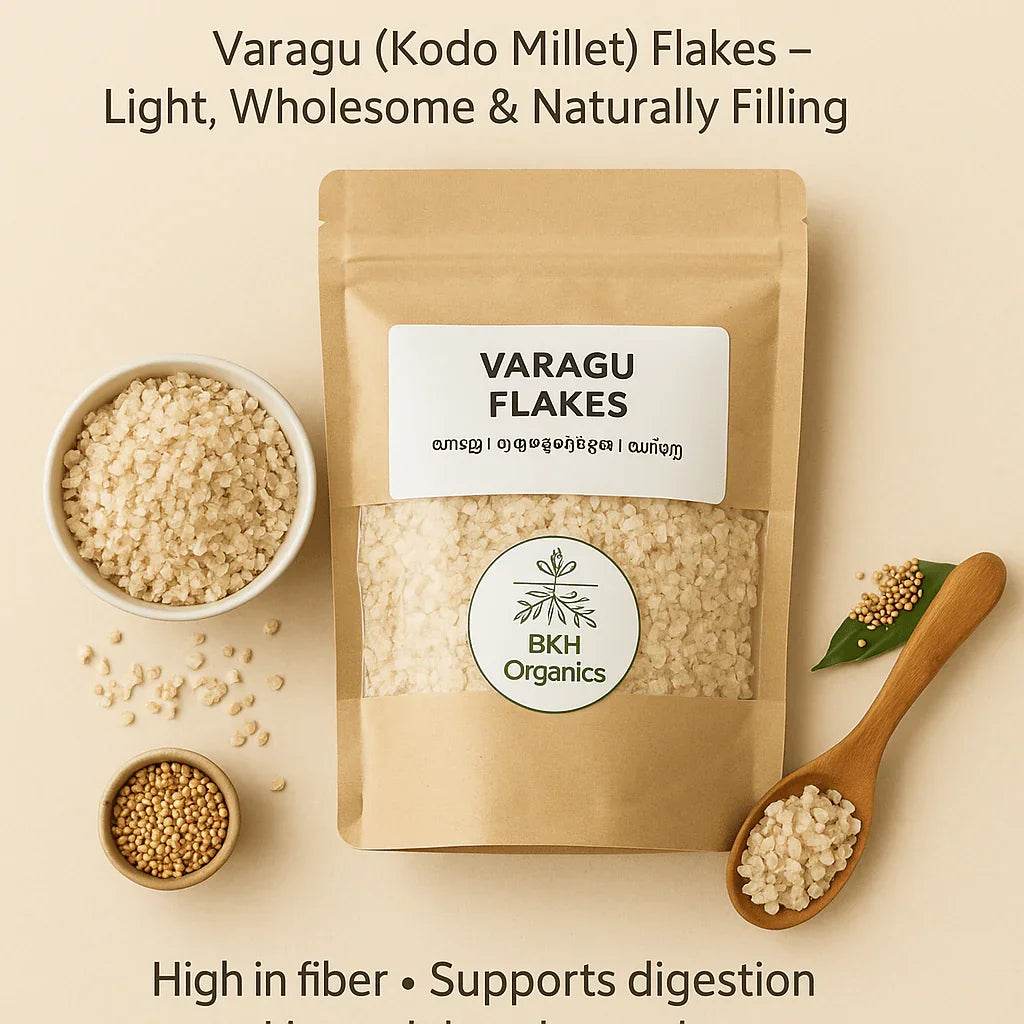 Varagu Flakes (Kodo) - BKH Organics