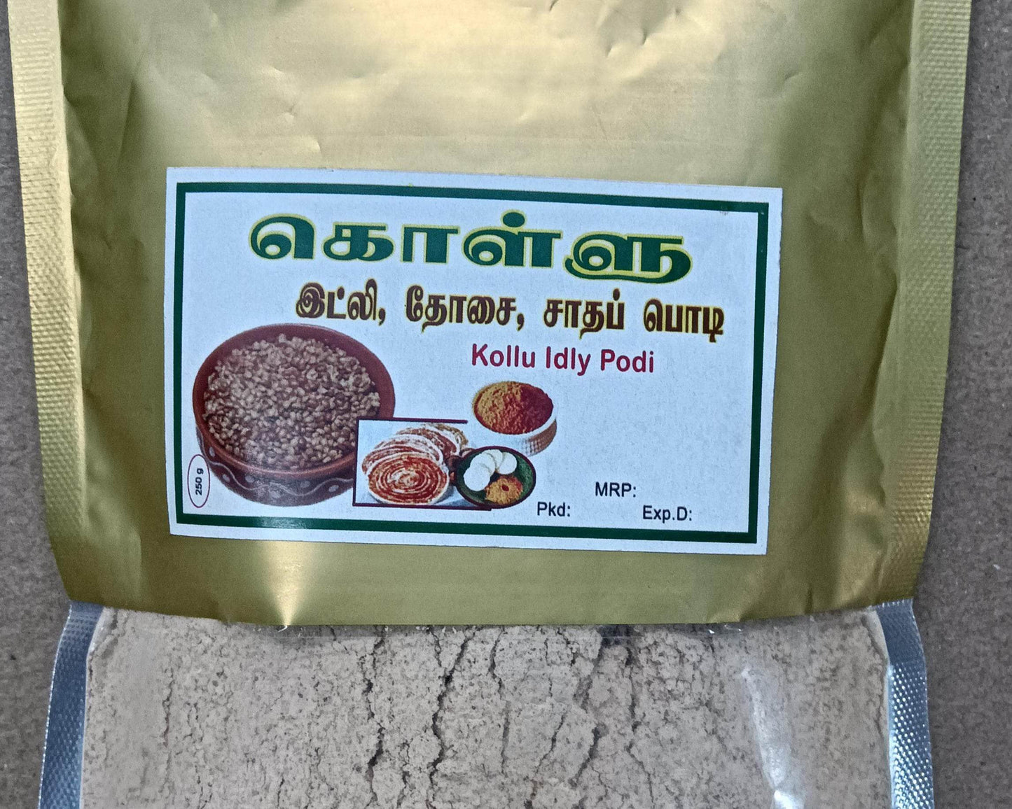 Kollu idly & Dosa Podi 250g - BKH Organics