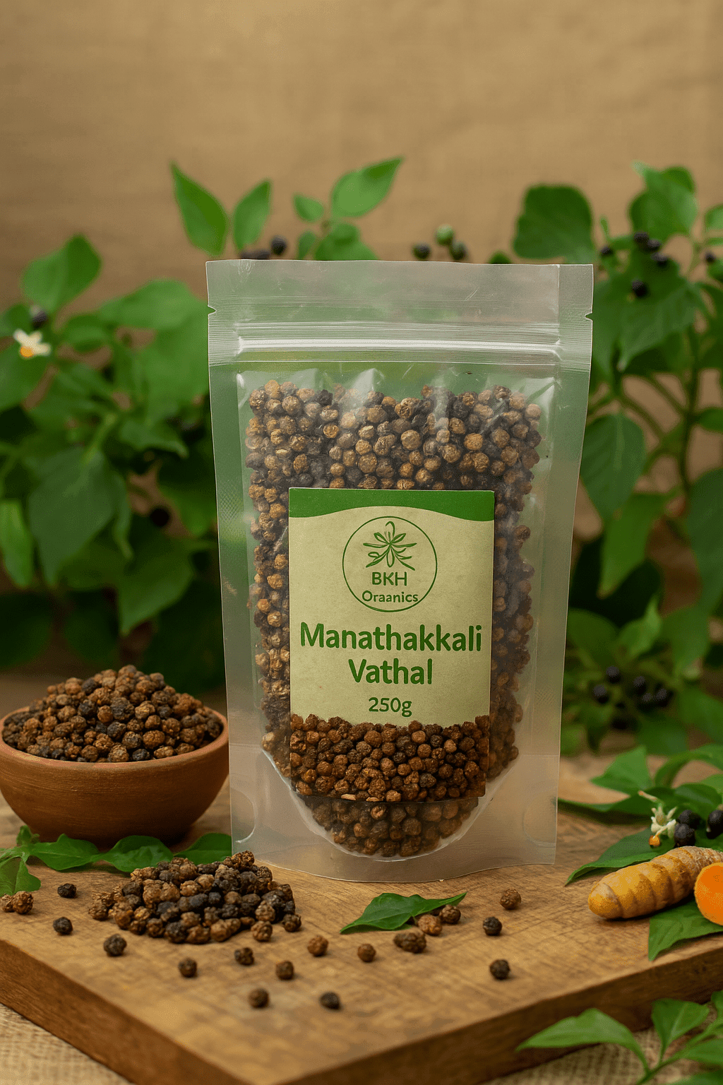 Manathakkali Vathal 250g - BKH Organics