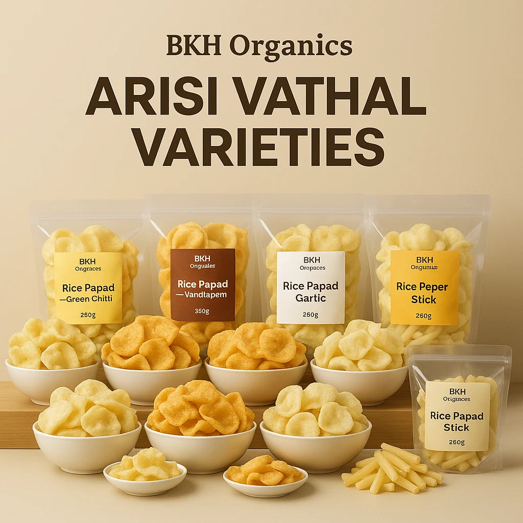 Pappad - Arisi Vathal - BKH Organics
