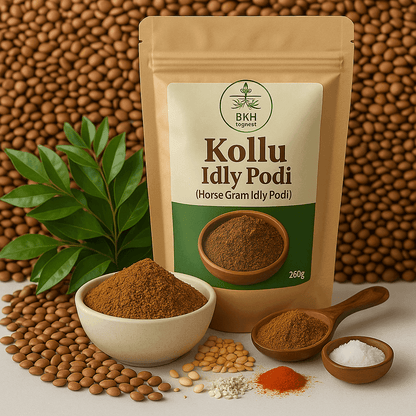 Kollu idly & Dosa Podi 250g - BKH Organics