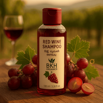 Red Wine Shampoo 100ml - BKH Organics