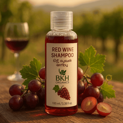 Red Wine Shampoo 100ml - BKH Organics