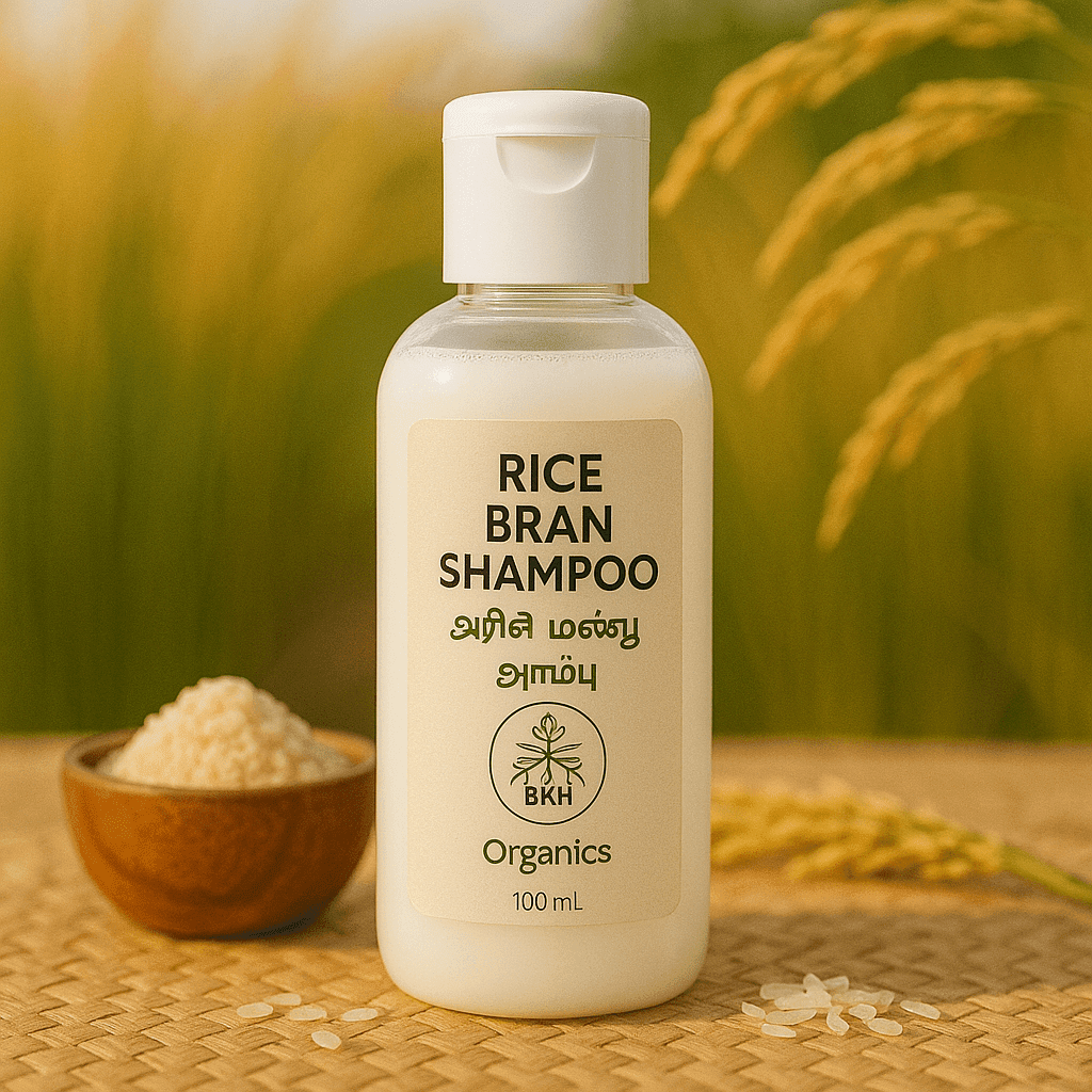 Rice Bran Shampoo 100ml - BKH Organics