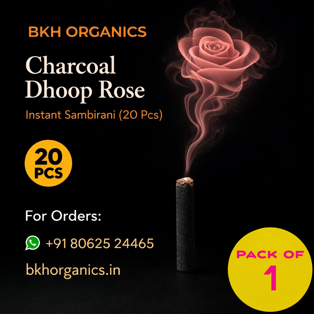 Charcoal Dhoop Rose 20Pcs